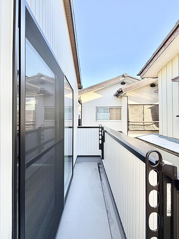 風通しの良いバルコニー