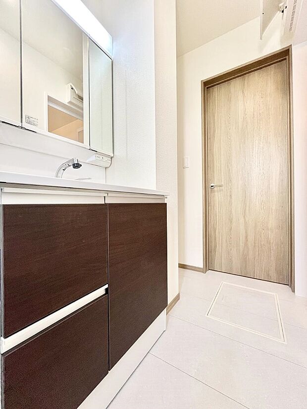 お子さんがうがい、手洗いも喜んでしてくれそうな洗面所!