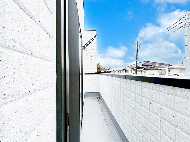 風通しの良いバルコニー