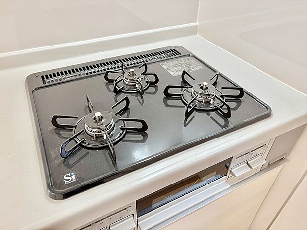 三口ガスコンロでお料理が一気にはかどりそう