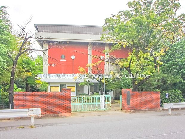 小学校 100m 上尾市立瓦葺小学校