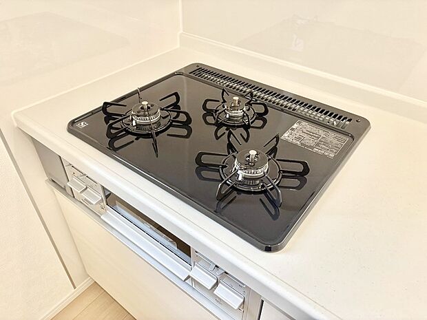 三口ガスコンロでお料理が一気にはかどりそう