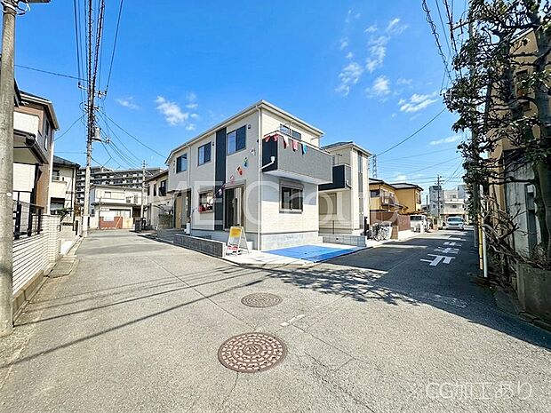 角地なので日当たりも良く、お家が堂々として見えます。