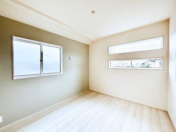 アクセントクロスがお部屋全体を明るい印象にしてくれます  