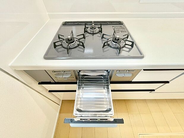 三口ガスコンロでお料理が一気にはかどりそう