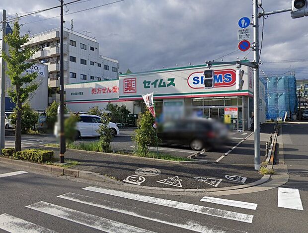 ドラッグストア 300m ドラッグセイムス 足立保木間店