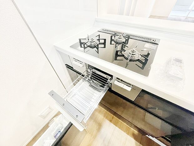 三口ガスコンロでお料理が一気にはかどりそう