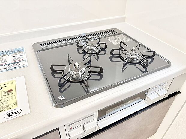 三口ガスコンロでお料理が一気にはかどりそう