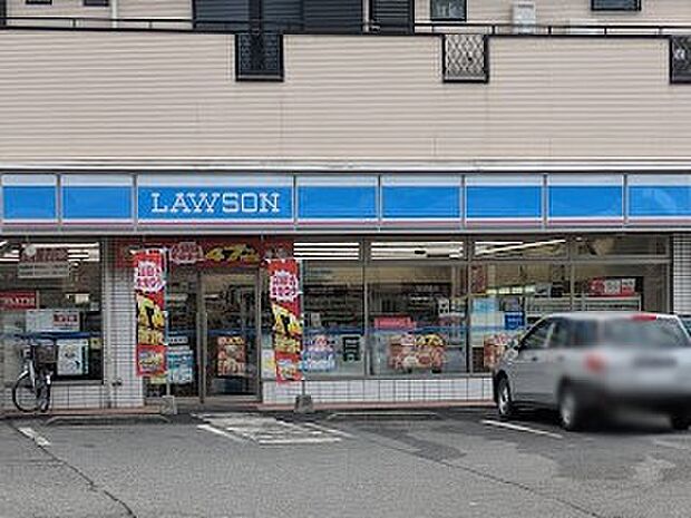 コンビニ 400m ローソン 草加谷塚町店