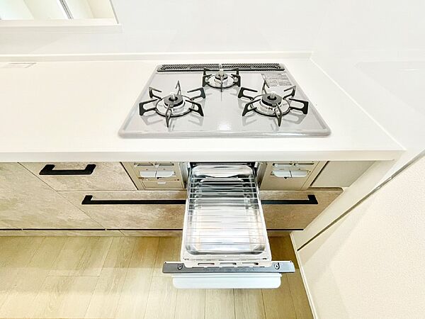 三口ガスコンロでお料理が一気にはかどりそう