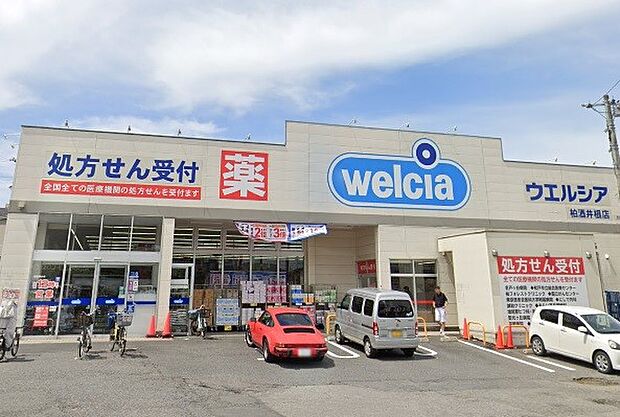 ドラッグストア 500m ウエルシア柏酒井根店
