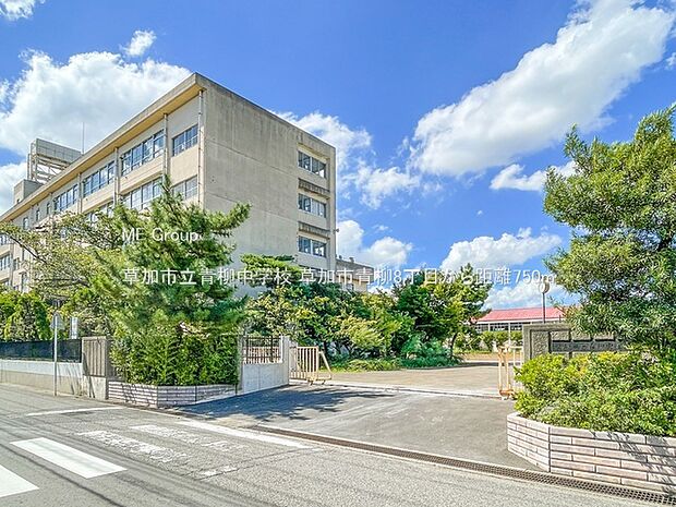 中学校 750m 草加市立青柳中学校