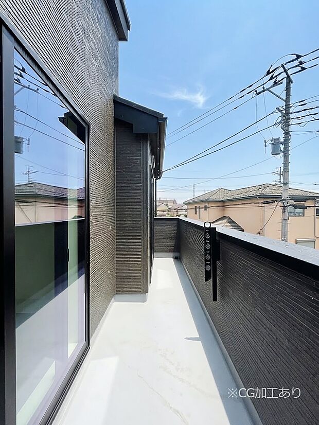 風通しの良いバルコニー