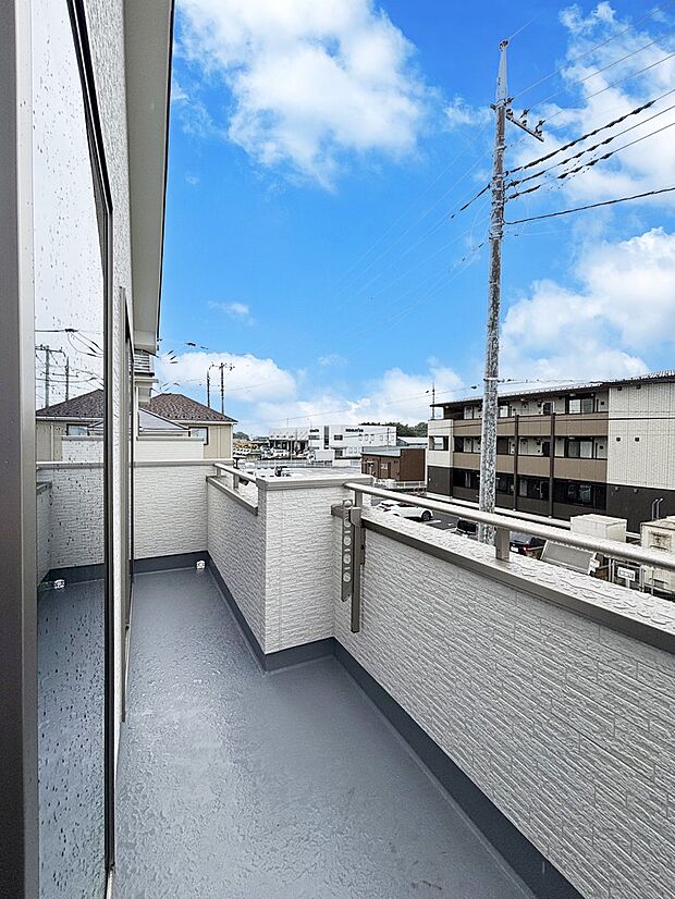 風通しの良いバルコニー