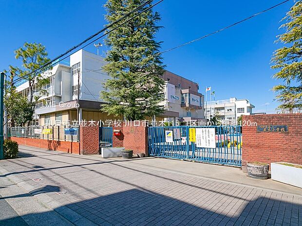 小学校 120m 川口市立並木小学校