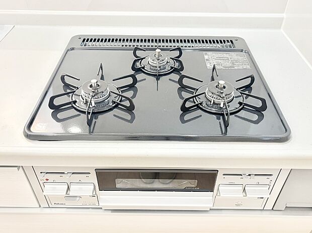 三口ガスコンロでお料理が一気にはかどりそう
