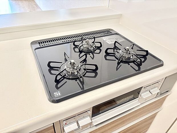 三口ガスコンロでお料理が一気にはかどりそう