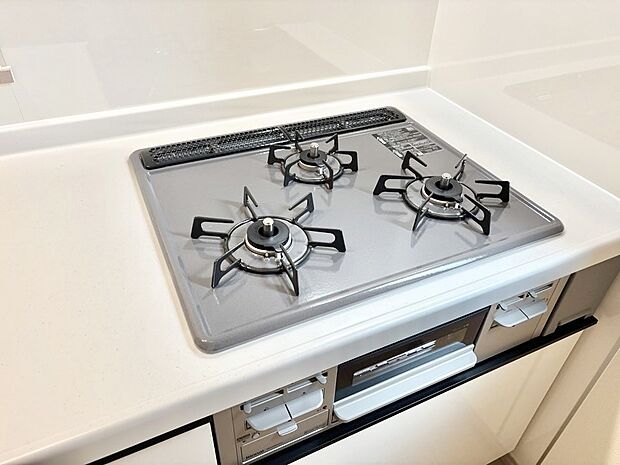 三口ガスコンロでお料理が一気にはかどりそう