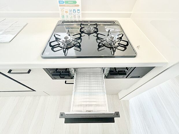 三口ガスコンロでお料理が一気にはかどりそう