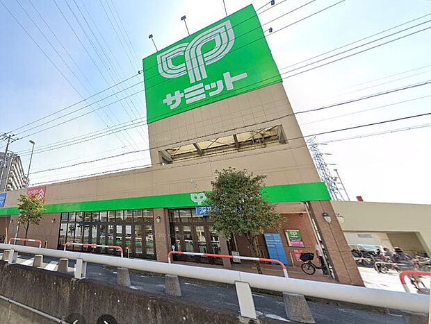 スーパー 1000m サミットストア 鳩ヶ谷駅前店
