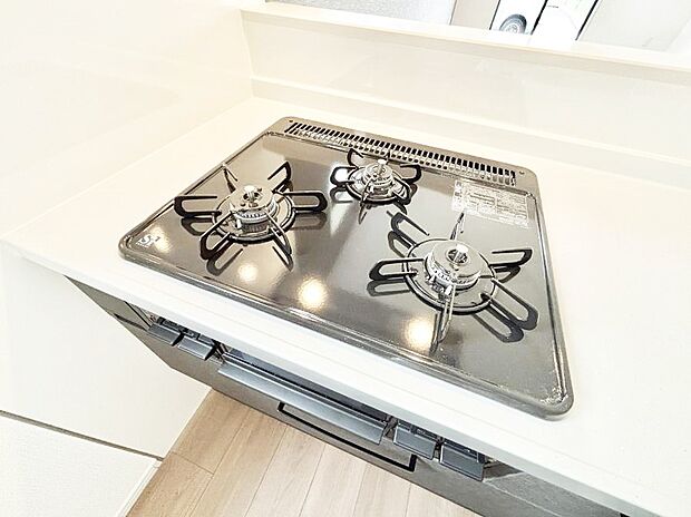 三口ガスコンロでお料理が一気にはかどりそう
