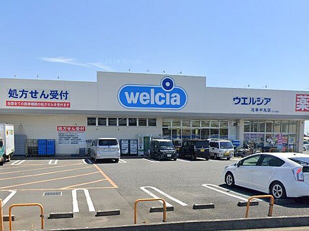 ドラッグストア 480m ウエルシア北本中丸店