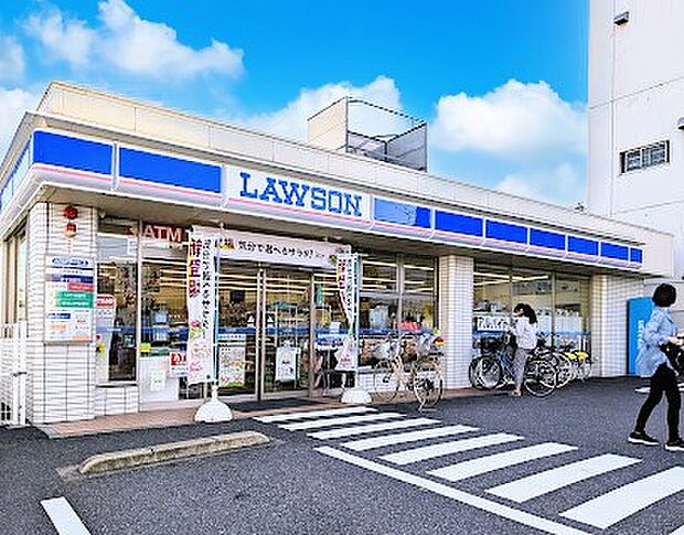 コンビニ 140m ローソン 足立神明南店