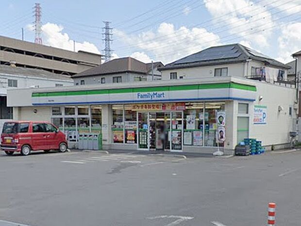 コンビニ 260m ファミリーマート草加谷塚店