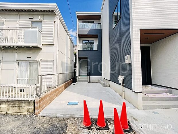 奥まった敷地にあるプライベートを保てる住まい