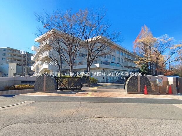 小学校 800m さいたま市立中尾小学校