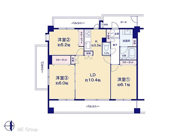 間取りを拡大表示