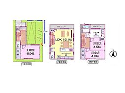 柏市あけぼの3丁目 新築一戸建て 全1棟