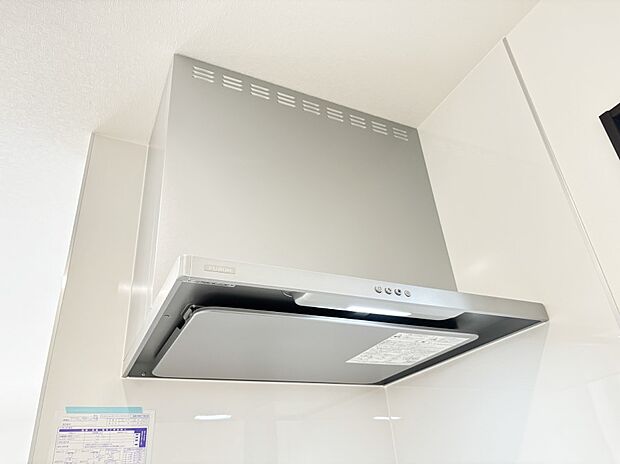 フラットタイプのレンジフードでお掃除ラクラク