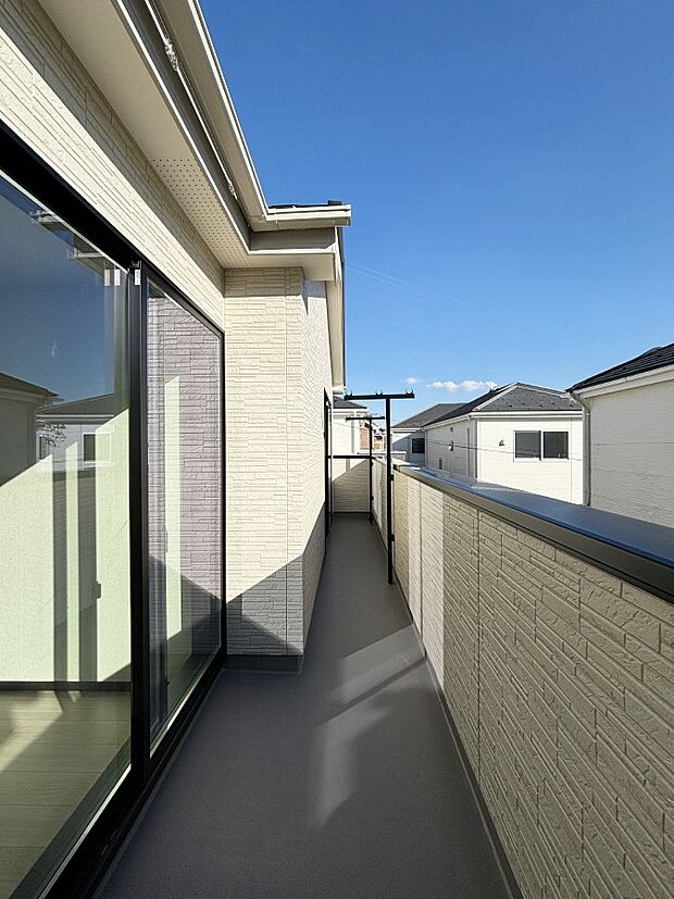 風通しの良いバルコニー