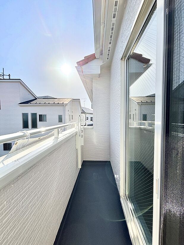 風通しの良いバルコニー