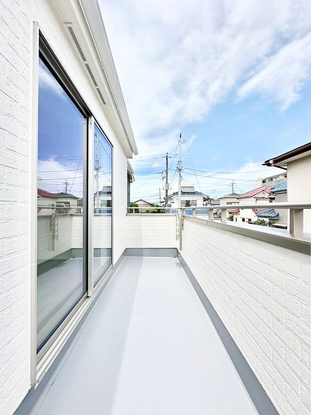 風通しの良いバルコニー