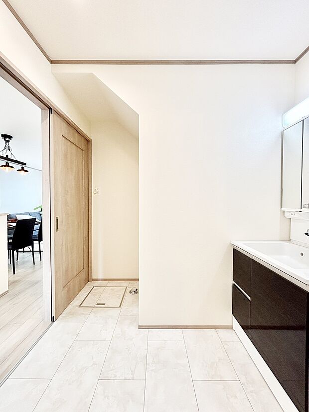 ゆとりのあるランドリースペース