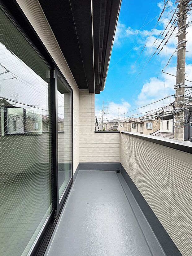 風通しの良いバルコニー