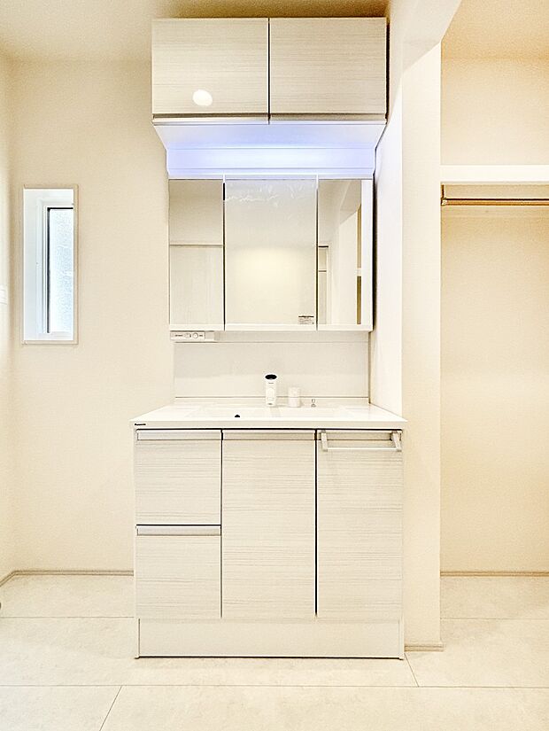 収納力と機能性に優れた洗面化粧台