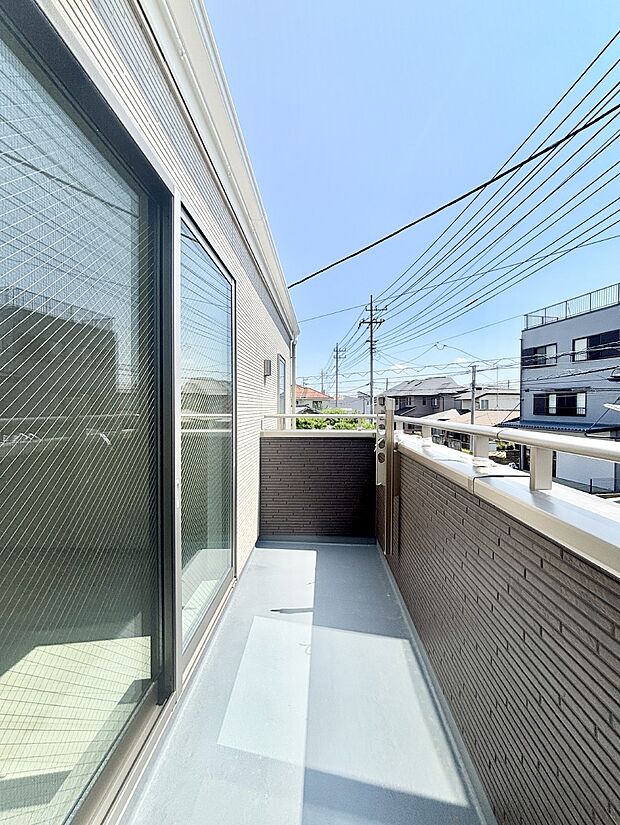 風通しの良いバルコニー