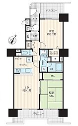 アーベイン川越南大塚キッズプレース 2LDKの間取図画像