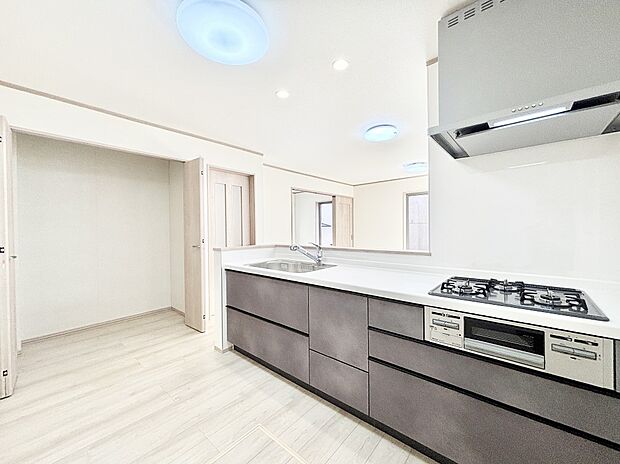 広々とした使い勝手の良いキッチンで日々のお料理も楽しくなりそう