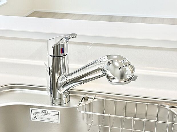 浄水器一体型のキッチンで洗い物用・料理用と切り替え簡単！キッチンワークをより快適にします！ 