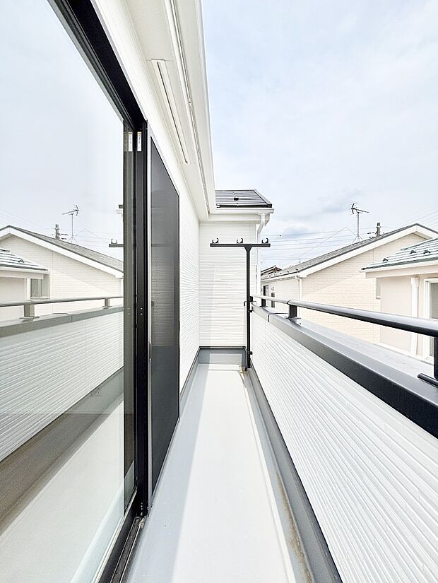 風通しの良いバルコニー