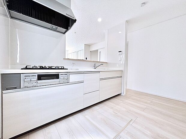 広々とした使い勝手の良いキッチンで日々のお料理も楽しくなりそう