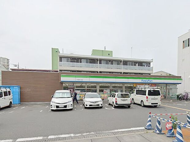 コンビニ 300m ファミリーマート蕨錦二丁目店