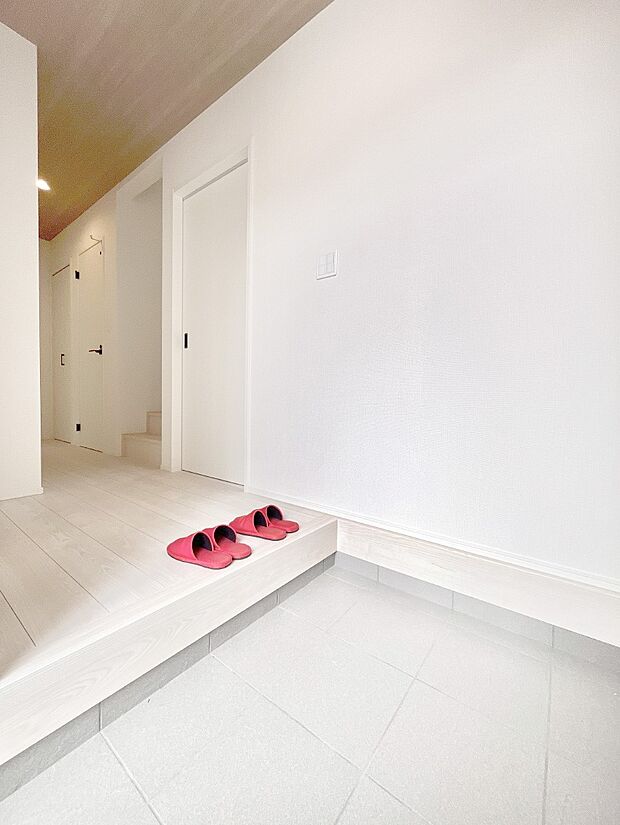 いつもきれいにしておきたい玄関ですね。  