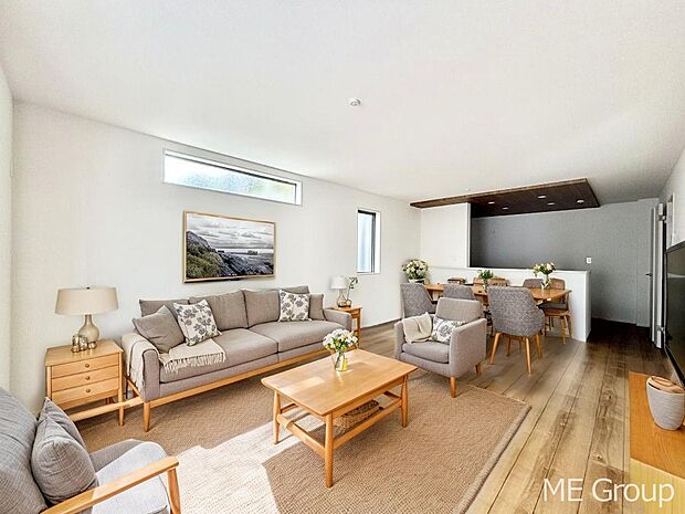 落ち着いた雰囲気のＬＤＫは家族みんなの快適空間※家具はCGです