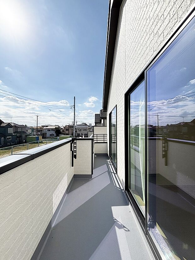 風通しの良いバルコニー