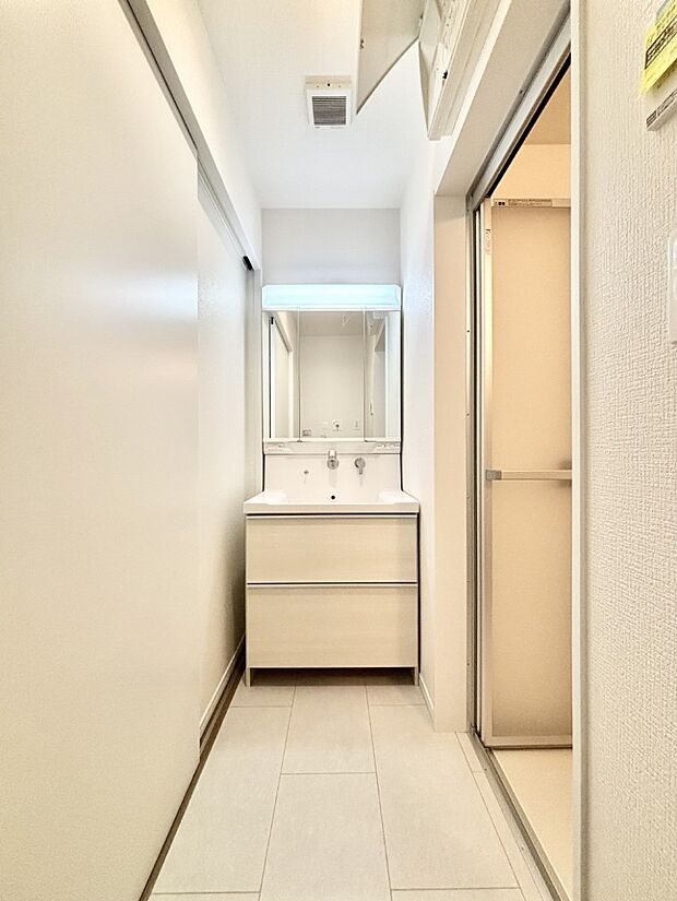 清潔感のあるランドリースペース